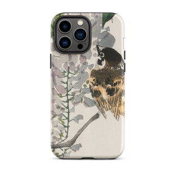 Sparrow on a Branch - Kōno Bairei Meiji Bird Phone Case, Iphone 13 Pro Max / Matte, Mobile Cases, Toby Leon
