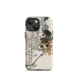 Sparrow on a Branch - Kono Bairei Meiji Bird Phone Case Bird-themed Phone Case Bairei Meiji Era, Meiji-era Japan, Era Bird Iphone Toby Leon