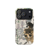 Sparrow on a Branch - Kono Bairei Meiji Bird Phone Case Camouflage-patterned Phone Case Bird Design Made Plastic Rubber Bairei Meiji Era,