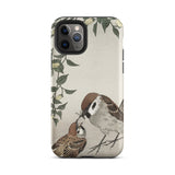 Passeri che si nutrono - Custodia giapponese per iPhone con uccello di Ohara Koson, 11 Pro / Opaca, Custodie per telefoni cellulari, Toby Leon