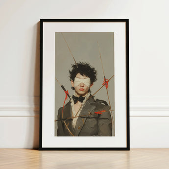 Spearhead - Dapper Gay Outlaw Art Print / Canvas, 12x18’’ / 31x46cm / Black Frame / Matboard, Posters Prints & Visual Artwork, Toby Leon