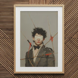 Spearhead - Dapper Gay Outlaw Art Print / Canvas Wooden Framed Portrait Blindfolded Man Arrows Body Dandy, Prints