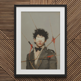 Spearhead - Dandyer Gay-Outlaw-Kunstdruck / Leinwand, 20x30’’ / 51x76cm / Schwarzer Rahmen / Passepartout, Poster Drucke & visuelle Kunstwerke, Toby Leon