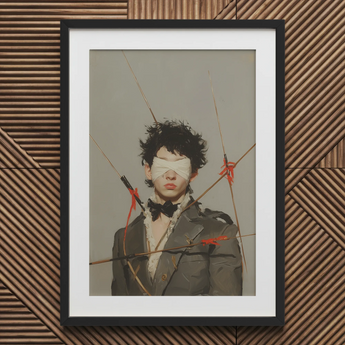 Spearhead - Dandyer Gay-Outlaw-Kunstdruck / Leinwand, 20x30’’ / 51x76cm / Schwarzer Rahmen / Passepartout, Poster Drucke & visuelle Kunstwerke, Toby Leon