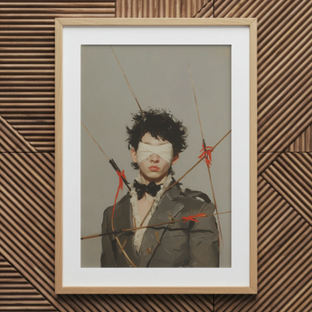 Spearhead - Dandyer Gay-Outlaw-Kunstdruck / Leinwand, 20x30’’ / 51x76cm / Naturrahmen / Passepartout, Poster Drucke & visuelle Kunstwerke, Toby Leon