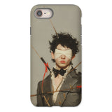 Spearhead - New Romantic Outlaw Dandy Phone Case Iphone 8 / Matte Phone Case Blindfolded Figure Pierced Arrows Romantic Outlaw Dandy,