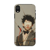 Spearhead - New Romantic Outlaw Dandy Phone Case Iphone Xr / Matte Phone Case Painting Blindfolded Person Pierced Arrows Romantic Outlaw