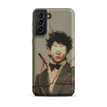 Spearhead - New Romantic Outlaw Dandy Phone Case Samsung Galaxy S21 Plus / Matte Sleek Matte-finish Phone Case Stylized Illustration Figure