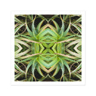 Spiked too - Trippy Aloe Vera Botanical Op Art Print, Kaleidoscopic Pattern Created Mirrored Aloe Vera Plant Leaves