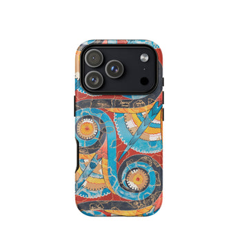 Frise en spirale - Étui Iphone Mosaïque Minoenne Emile Gillieron, 17 Pro / Mat, Coques de Téléphone Mobile, Toby Leon