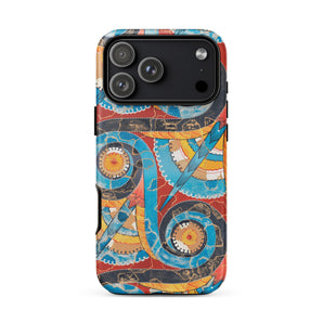 Spiral Frieze - Custodia per iPhone con mosaico minoico di Emile Gillieron, 17 Pro Max / Opaco, Custodie per telefoni cellulari, Toby Leon