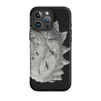 Spiral Shell - Custodia grafica per iPhone con vita marina di Ernst Haeckel, 16 Pro Max / Opaca, Custodie per telefoni cellulari, Toby Leon
