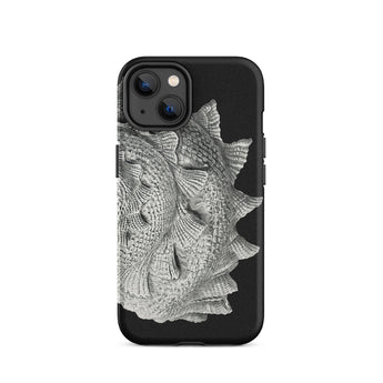 Spiral Shell - Ernst Haeckel Sea Life Graphic Phone Case Iphone 14 / Matte Black Phone Case Fish Design Ernst Haeckel Sea, Sea Life, Life