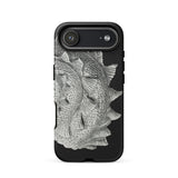 Spiral Shell - Ernst Haeckel Sea Life Graphic Phone Case Iphone 17 Air / Matte Black Spiky Fish Phone Case Textured Design Durable Ernst