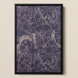 Spqr - Victor Proetz dekorativer Textilmuster-Kunstdruck / Leinwand, Poster, Drucke & visuelle Kunstwerke, Toby Leon