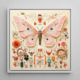Spreadwinged Empress - Alien Butterfly Taxonomy Art Print / Canvas, Exquisite Butterfly Taxonomy, Alien Species Taxonomy, Butterfly