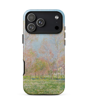 Iphone 17 Pro Max / Matte Spring in Giverny - Claude Monet Phone Case, Blooming Petals, Damp Soil