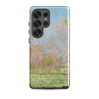 Spring in Giverny - Claude Monet Phone Case Samsung Galaxy S25 Ultra / Matte Phone Case Soft-focus Impressionist Landscape Pale Blue Sky