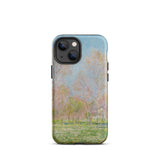 Spring in Giverny - Claude Monet Phone Case Iphone 13 Mini / Matte Phone Case Soft-focus Impressionist Landscape Pale Pink Green Claude