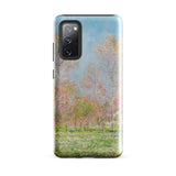 Spring in Giverny - Claude Monet Phone Case Samsung Galaxy S20 Fe / Matte Soft-focus Impressionist Landscape Slender Trees Pink Iphone,