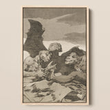 They Spruce Themselves Up - Francisco De Goya Art Print / Canvas, 12x18’’ / 31x46cm / Natural Frame, Posters Prints & Visual Artwork, Toby