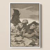 They Spruce Themselves Up - Francisco De Goya Art Print / Canvas, 12x18’’ / 31x46cm / White Frame, Posters Prints & Visual Artwork, Toby