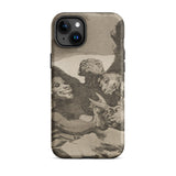 They Spruce Themselves Up - Francisco De Goya Phone Case Iphone 15 Plus / Matte Iphone 14 Case Dark Macabre Grotesque Figures Francisco