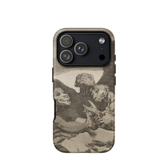 They Spruce Themselves Up - Francisco De Goya Phone Case Iphone 17 Pro / Matte Iphone 13 Pro Max Case Sepia-toned Angel Design Francisco
