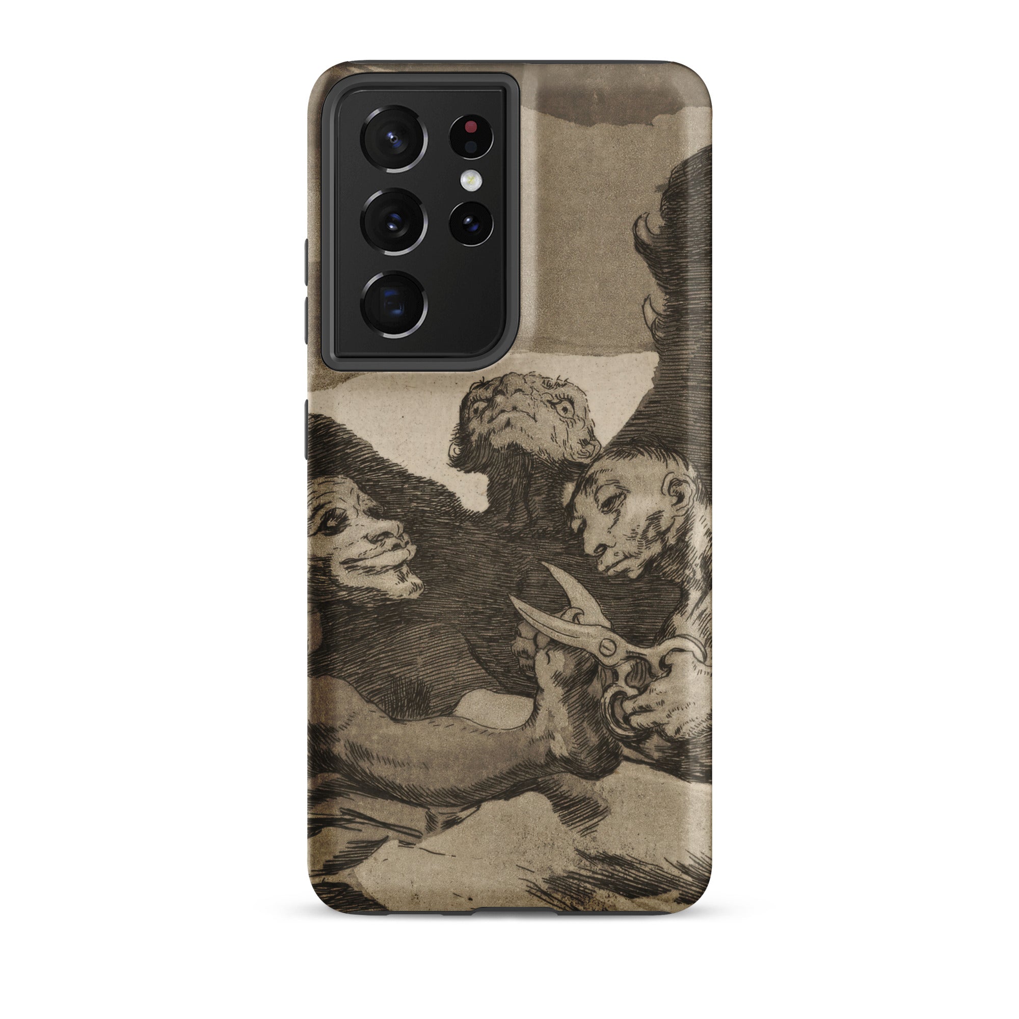 They Spruce Themselves Up - Francisco De Goya Samsung Case, Galaxy S21 Ultra / Matte, Phone Case Dark Macabre Art Print Grotesque Figures