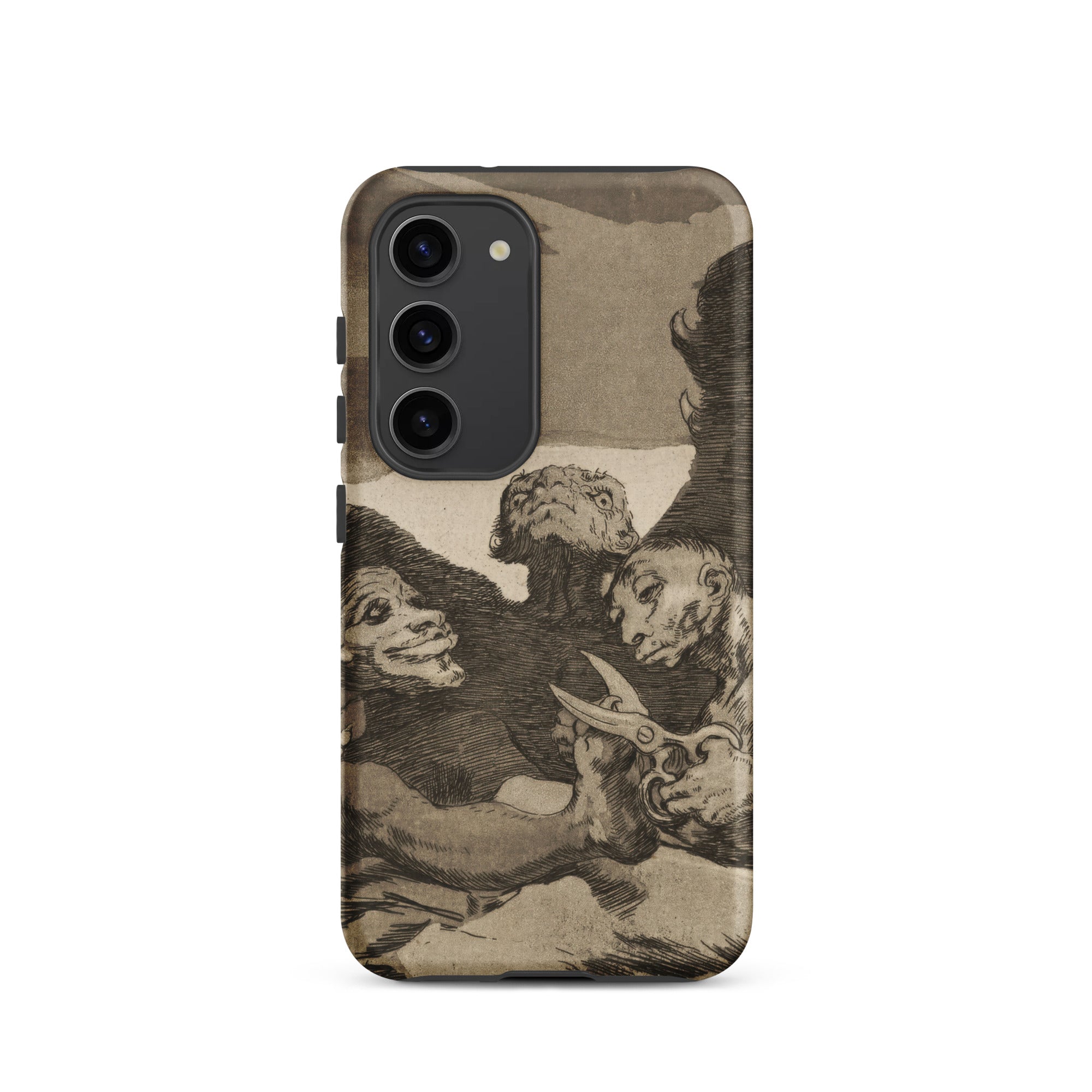 They Spruce Themselves Up - Francisco De Goya Samsung Case, Galaxy S23 / Matte, Smartphone Dark Goya-esque Art Print Case