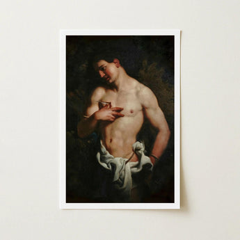 St Sebastian - Johann Carl Loth Art Print / Canvas, Fixes, Young Soldier’s Chest, Caught, Single Arrow Rests, Knotted Ivory Cloth Prints