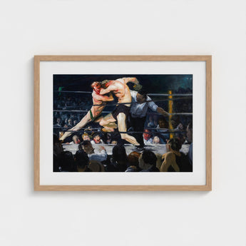 Stag at Sharkey’s - George Bellows Art Print / Canvas, Locks, Single Savage Instant, Two Fighters Sealed, Chest Inside Tom, Athletic Prints