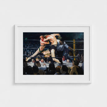 Stag at Sharkey’s - George Bellows Art Print / Canvas, Locks, Single Savage Instant, Two Fighters Sealed, Chest Inside Tom, Athletic Prints