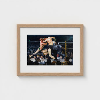 Stag at Sharkey’s - George Bellows Art Print / Canvas, Locks, Single Savage Instant, Two Fighters Sealed, Chest Inside Tom, Athletic Prints