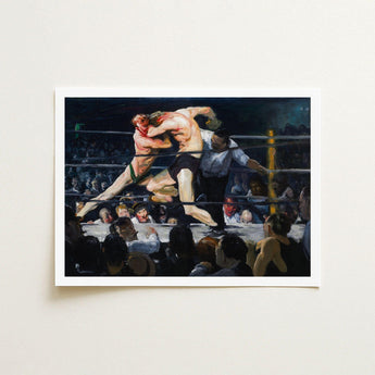Stag at Sharkey’s - George Bellows Art Print / Canvas, Locks, Single Savage Instant, Two Fighters Sealed, Chest Inside Tom, Athletic Prints