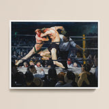 Stag at Sharkey’s - George Bellows Art Print / Canvas, 16x12’’ / 41x31cm / White Frame, Posters Prints & Visual Artwork, Toby Leon