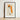 Framed Artwork Stylized Nude Figure Bold Orange Accents Egon Schiele Art, Drapery Entices, Raw Sensuality
