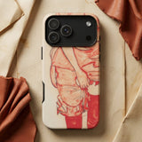 Standing Woman in Red - Custodia per iPhone di Egon Schiele, Custodie per telefoni cellulari, Toby Leon