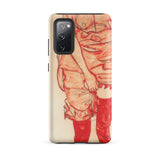 Standing Woman in Red - Egon Schiele Phone Case, Samsung Galaxy S20 Fe / Matte, Mobile Cases, Toby Leon