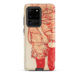 Standing Woman in Red - Egon Schiele Phone Case, Samsung Galaxy S20 Ultra / Matte, Mobile Cases, Toby Leon