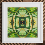 Starry-eyed - Trippy Succulent Op Art Print / Canvas, Succulent Op Art, Enhanced Matte Fine, Trippy Succulent
