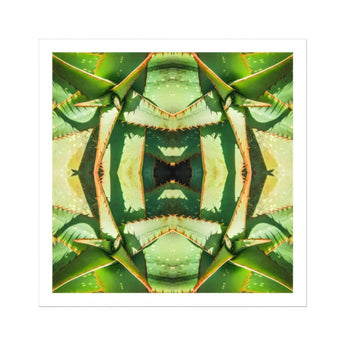 Starry-eyed - Trippy Succulent Op Art Print / Canvas, Succulent Op Art, Enhanced Matte Fine, Trippy Succulent