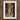 White-framed Artwork Classical Sculpture Muscular Figure Gold-toned Tones Greek Hero’s, Florentine Night, Hour Cities Shed, Navy -void Sky,