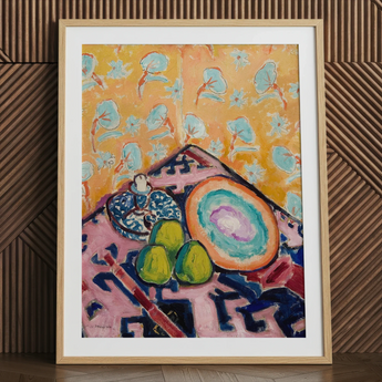 Still Life - Alfred Henry Maurer Fauvist Art Print / Canvas, 24x32’’ / 61x81cm / Natural Frame / Matboard, Posters Prints & Visual Artwork,