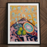 Still Life - Alfred Henry Maurer Fauvist Art Print / Canvas Vibrant Abstract Painting Black Frame Bold Colors, Prints