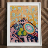 Still Life - Alfred Henry Maurer Fauvist Art Print / Canvas Vibrant Abstract Painting White Frame Bold Strokes Yellow, Prints