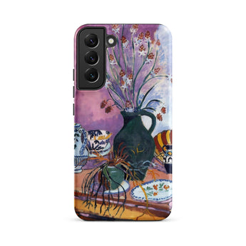 Still Life with Flowers - Henri Matisse Phone Case Samsung Galaxy S22 Plus / Matte Phone Case Vibrant Impressionistic Life Painting Dark