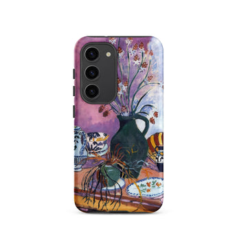 Still Life with Flowers - Henri Matisse Phone Case Samsung Galaxy S23 / Matte Phone Case Vibrant Impressionistic Life Painting Dark Green