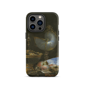 Still Life with Holbein Bowl Nautilus Cup Glass Goblet and Fruit Dish - Willem Kalf Phone Case, Iphone 13 Pro / Matte, Mobile Cases, Toby