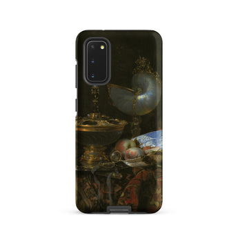 Still Life with Holbein Bowl Nautilus Cup Glass Goblet and Fruit Dish - Willem Kalf Phone Case Samsung Galaxy S20 / Matte Black Phone Case